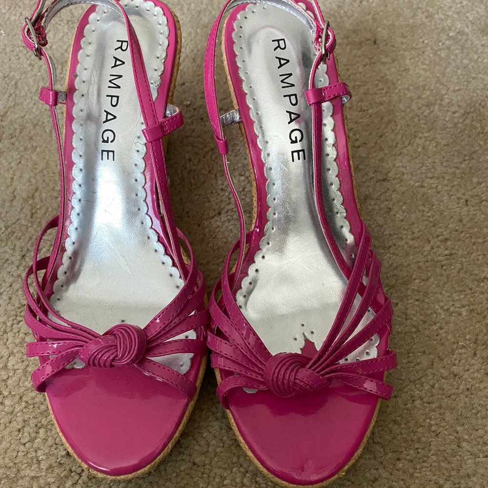 Rampage Hot Pink Wedge